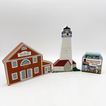 3 The Cat’s Meow Village The Yankee Craftsmen Cape Cod Boston Light Shel... - $34.99