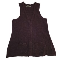 Maurices Sweater Vest Open Front Pockets Sleeveless Knit Casual Medium - $14.69