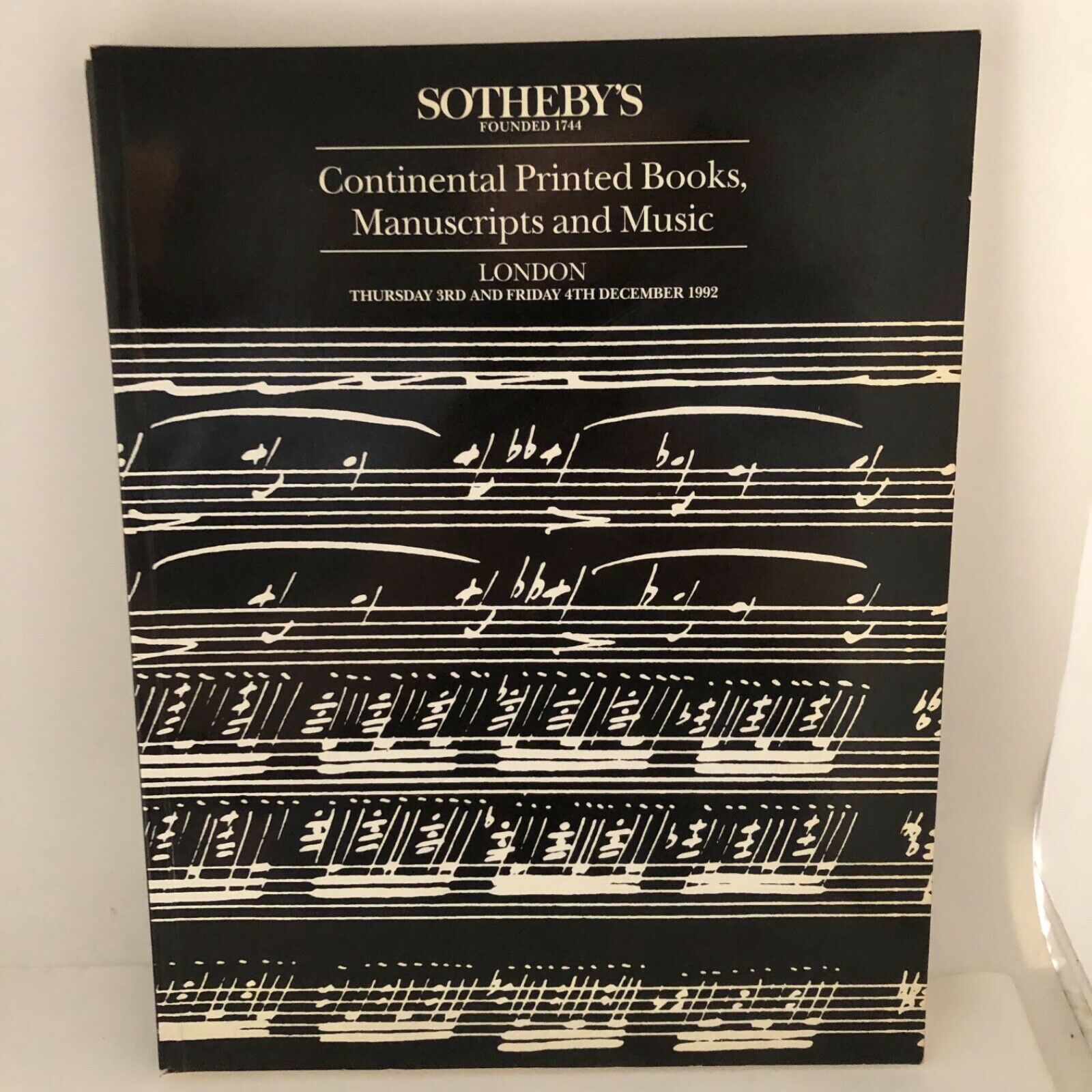 Sotheby’s Catalog London Continental Printed Books, Manuscripts and Musi... - $29.70