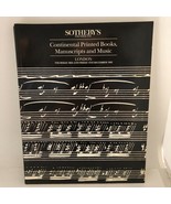 Sotheby’s Catalog London Continental Printed Books, Manuscripts and Musi... - $40.62 CAD