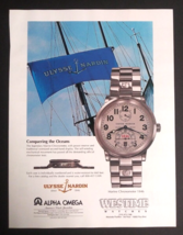 1998 Ulysse Nardin Marine Chronometer Wrist Watch Vintage Magazine Cut P... - $7.99