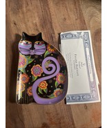Feline Fantasy Laurel Burch Cat Plate Franklin Mint Royal Doulton Bone C... - $353.57 MXN