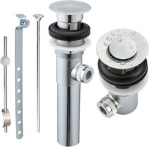 Artiwell Sink Pop-Up Drain Stopper Assembly With Lift Rod And, Chrome Plated - $31.95