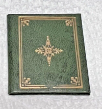 Arthur Hertzberg Miniature Tooled Leather Photo Album Giveaway Sample Bo... - $18.32