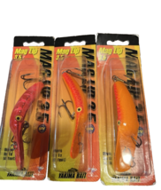 (LOT OF 3). YAKIMA BAIT MAG LIP 3.5 UV.   Death Punch, Egg Flourescent - $29.69