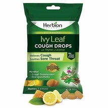 Herbion Naturals Cough Drops with Ivy Leaf, Thyme &amp; Licorice Extracts – 25 Dr... - £5.85 GBP