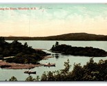 Canoes Along Shore Westfeld New Brunswick Canada UNP DB Postcard N22 - $6.88