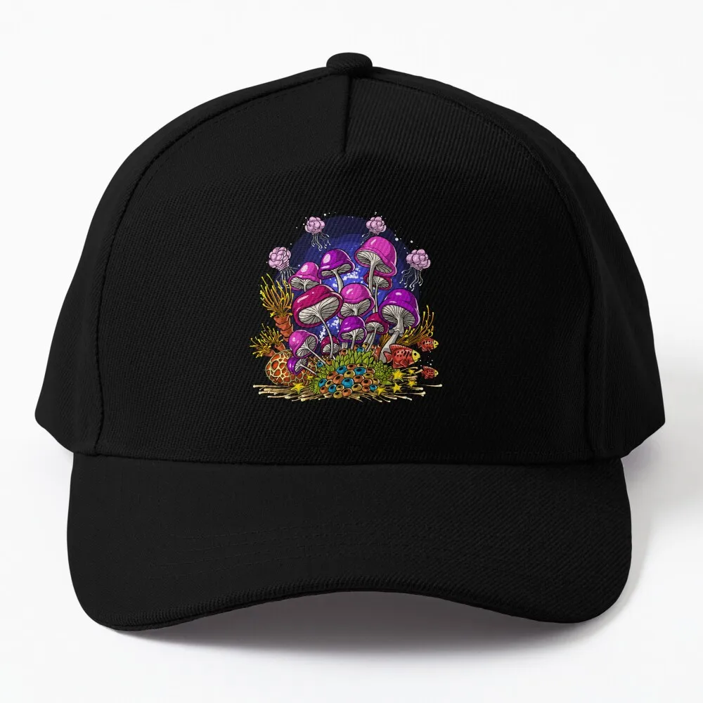 Ocean Magic Mushrooms Baseball Cap Unisex Hat Casquette Snapback - $15.88