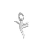 Dancer Silhouette Pendant Charm .925 Sterling Silver - $24.99