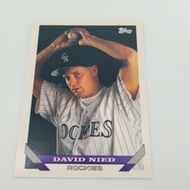 1993 Topps David Nied #444 Colorado Rockies Baseball Card - £0.74 GBP