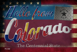 Hello From Colorado Novelty Metal Postcard - $15.95