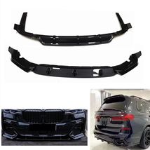 3pcs Carbon Black Rear Front Bumper Spoiler fits BMW G07 X7 M-Sport 2019-2022 NE - £630.36 GBP