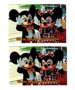 The Walt Disney Company Vintage Mickey Minnie Mouse Post Card Happy In F... - $221.81 MXN