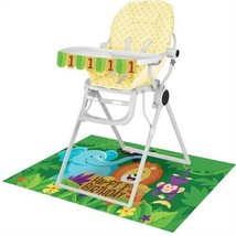 Jungle Safari High Chair Decorating Kit Plastic 1st Birthday Party Decor... - £8.19 GBP