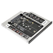 Msata Ngff B/M-Key Ssd To Slimline Sata 13Pin Caddy Case For 9.5Mm Unive... - $26.99