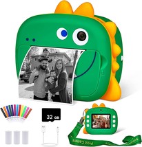 Wq Camera For Kids, Instant Print Camera With 32Gb Memory Card, Selfie Video - £38.55 GBP
