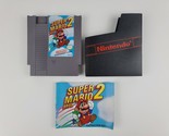 Vintage NES Super Mario Bros 2 Nintendo Video Game, Sleeve &amp; Instruction... - £19.46 GBP