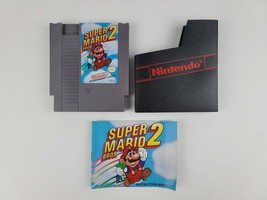 Vintage NES Super Mario Bros 2 Nintendo Video Game, Sleeve &amp; Instruction Booklet - £19.37 GBP