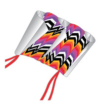 SkyFoil Nylon Kite, ZigZag Design, 38”, Handle, Skytails and Line Included - $16.95