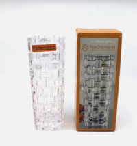 Nachtmann Germany Bossa Nova Crystal Glass Vase Clear 16 cm 6.25&quot; Tall Box - £37.71 GBP