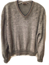 Vintage Saturdays in California Chenille Pullover Silver Grey Men&#39;s Sweater XL - £16.29 GBP