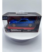 Jada 1:32 Fast &amp; Furious Brian&#39;s Nissan Skyline GT-R-Blue Diecast Car 97185 - $18.99