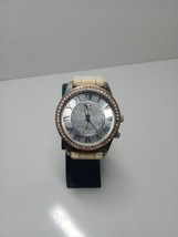 Unisex C Brand Ornate Wrist Watch Analog with White Silicone Band - $6.92