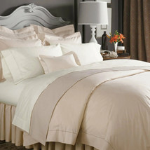 Sferra Celeste Grey King Duvet Cover Solid 100% Cotton Percale 600TC Italy NEW - £231.53 GBP