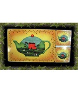 Country Primitive Teapot Saltbox House Hot Pad/Coaster - $10.83 CAD