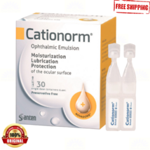 1 X Cationorm Emulsion Dry Eye Tear Drop Compatible Contact Lense 30 via... - $638.35 MXN