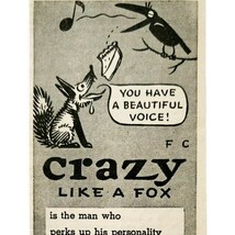 1944 Jeris Dandruff Shampoo Fox Crow Advertisement Hair Care Barber Supp... - $27.36 CAD