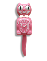 Satin Pink  Kit-Cat Klock (15.5″ high) Wall Clock - £95.66 GBP