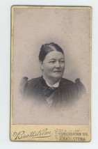Antique CDV Circa 1870s Lovely Woman in Dress Brattstrom Eskilstuna Sweden - £7.46 GBP