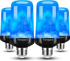 Hompavo 【Upgraded LED Flame Light Bulbs, Purple Flickering Light Bulbs with - $1,033.21 MXN