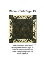 Quilt Kit - Warblers Table Topper 44&quot; x 44&quot; Birds Quilting Kit M416.28 - $42.97