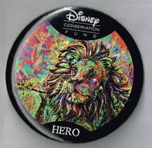 Disney Conservation Fund Hero pin back button pinback - £19.00 GBP