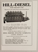 1929 Print Ad Hill Diesel Marine Engines Lansing,MI - $10.38