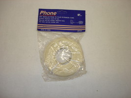 Telephone Modular Plug-to-Plug Extension Cord, 50ft - $4.70