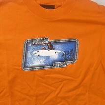 Bear Surfboards Shirt Mens Medium Orange 1990&#39;s Surf Wave Graphic Made i... - $27.72
