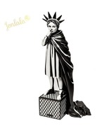 Banksy Modern British Street Art Liberty Girl Street Art Statue Resin Sc... - $159.00