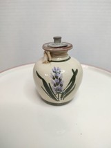 Vtg 3&quot; Devon Lavender Perfume Bottle England Bathes Original Metal Stopper - $18.70