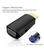 HDMI 1.4 Male to VGA Female Adapter with 3.5mm Audio and Built-in Chipse... - $374.09 MXN