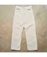 *READ* Levi&#39;s Ribcage Straight Ankle Cream High Rise Corduroy Pants Size... - $27.95