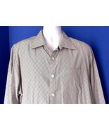 EUC Tommy Bahama Denim Blue Diamond Print Mens Casual Button Up Shirt Of... - $19.99