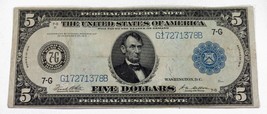 Series of 1914 Federal Reserve Note in Extra Fine XF Condition FR #871A - $173.23