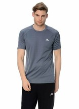 Adidas Climalite ESS essential Men’s tee t-shirt M31253 L/large NWT onix - £11.35 GBP