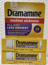 Dramamine Motion Sickness Relief Less Drowsey Formula, 8 Count Pack 2 Ex... - £23.09 GBP