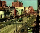 Canal Street View New Orleans LA Louisiana 1951 Chrome Postcard E11 - £2.33 GBP