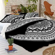 Cotton Indian Mandala Duvet Cover With Two Pillowcases Bedding Coverlet JP238 - £28.57 GBP+