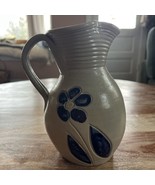 Vintage, Williamsburg Pottery, VA, Small Salt Glaze Pitcher W/Floral Design - €16,24 EUR